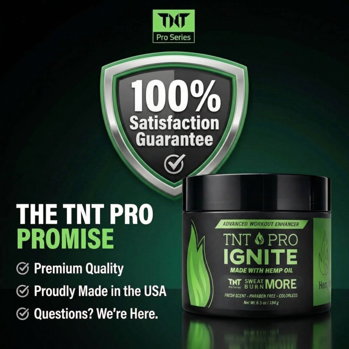 TNT Pro Series Ignite Advanced Workout Enhancer Fat Burning Sweat Cream - Forza Sports