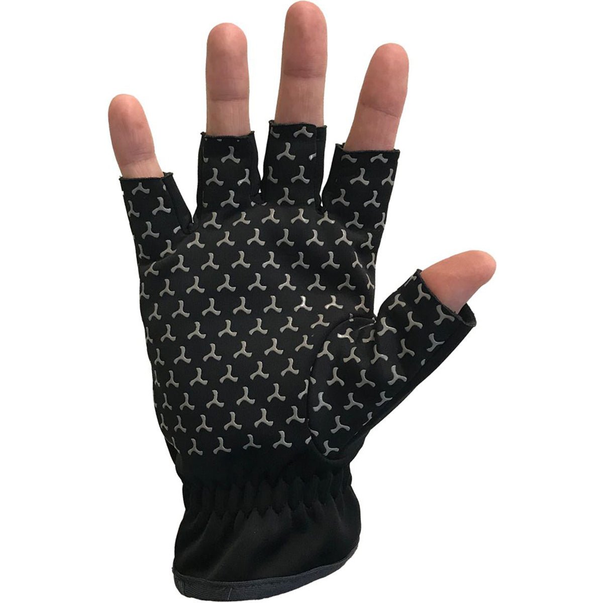 Glacier Glove Cold River Fingerless Softshell Gloves - Black - Forza Sports