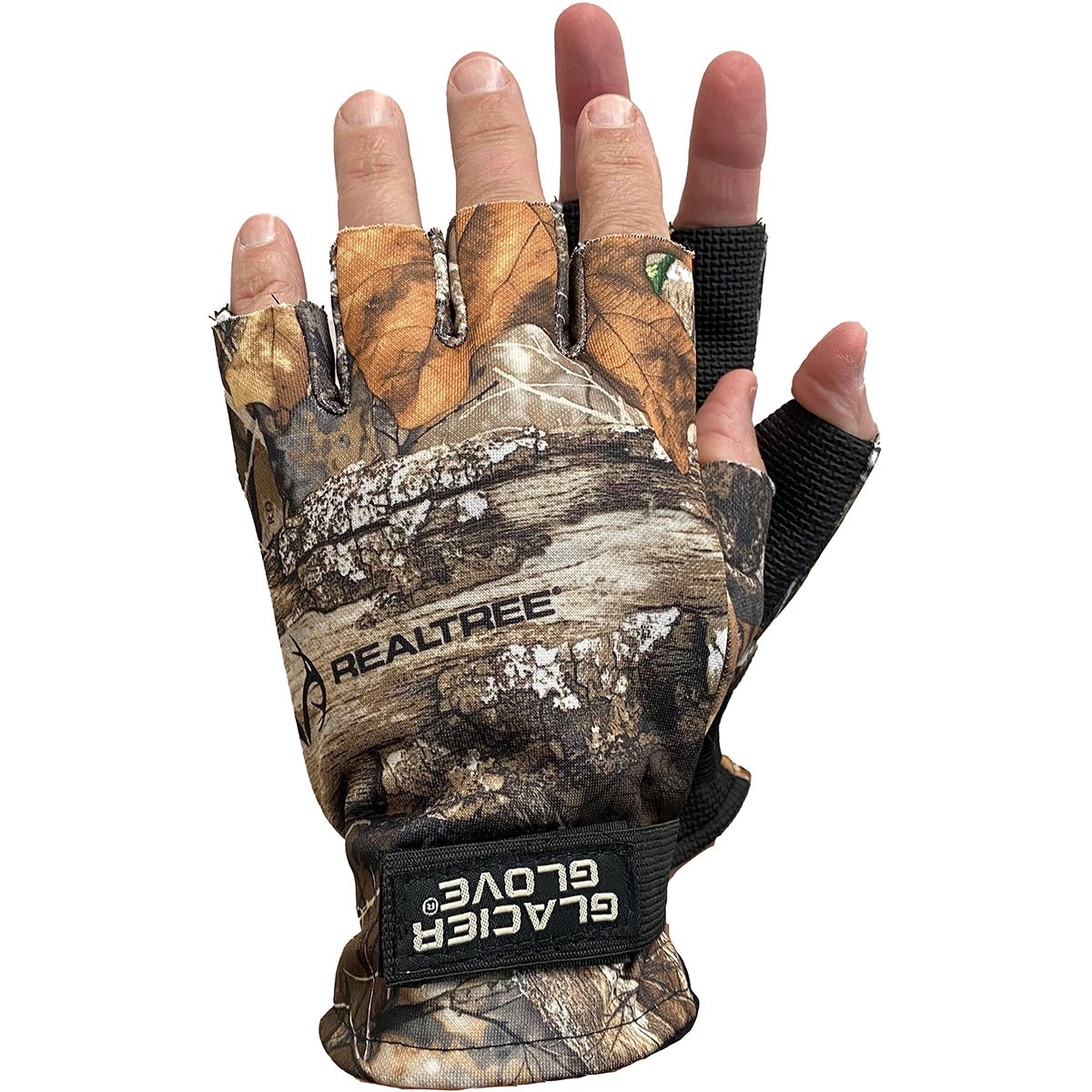 Glacier Glove Midweight Pro Hunter Windproof Fingerless Gloves - Realtree Camo - Forza Sports