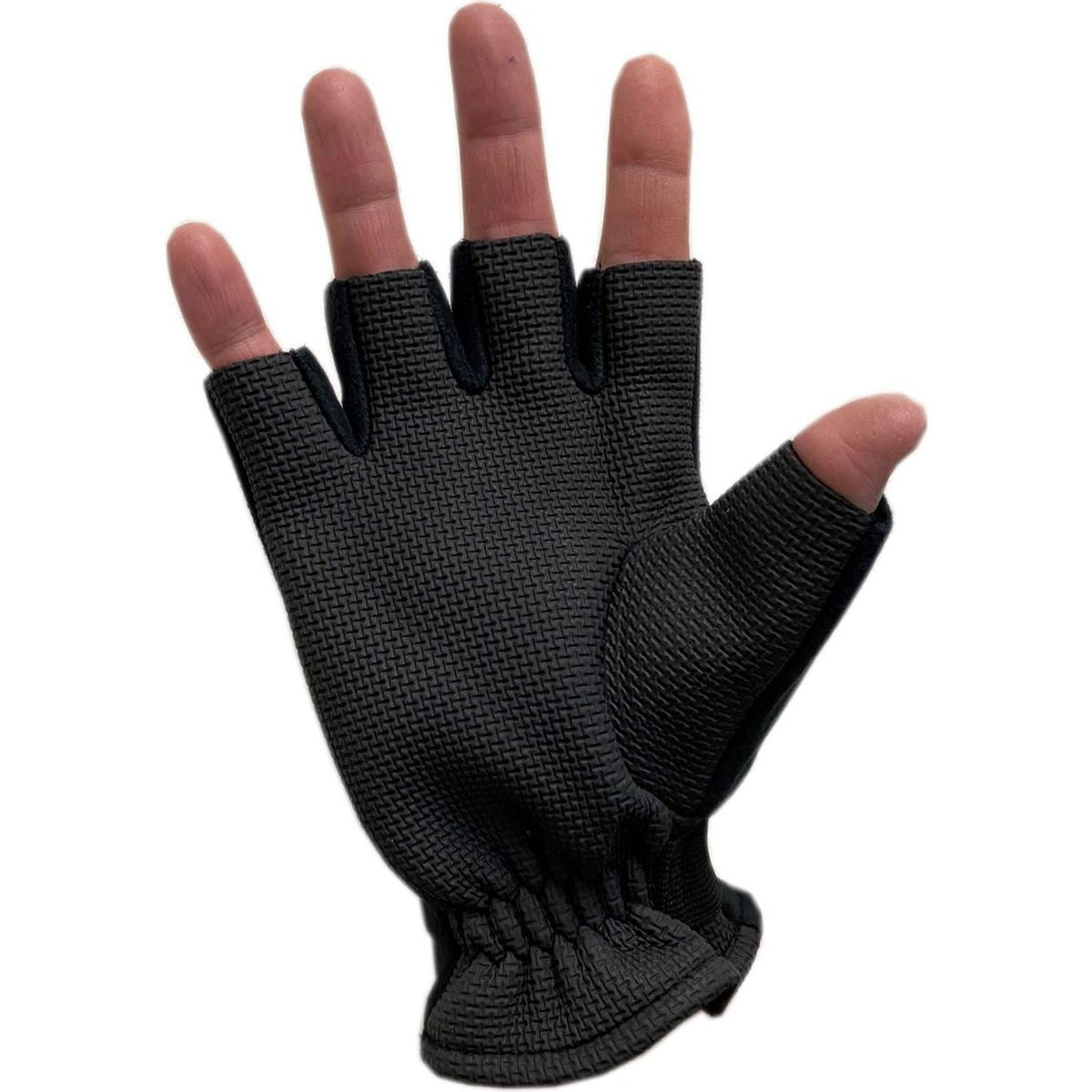 Glacier Glove Alaska River Series Durable Windproof Fingerless Gloves - Black - Forza Sports
