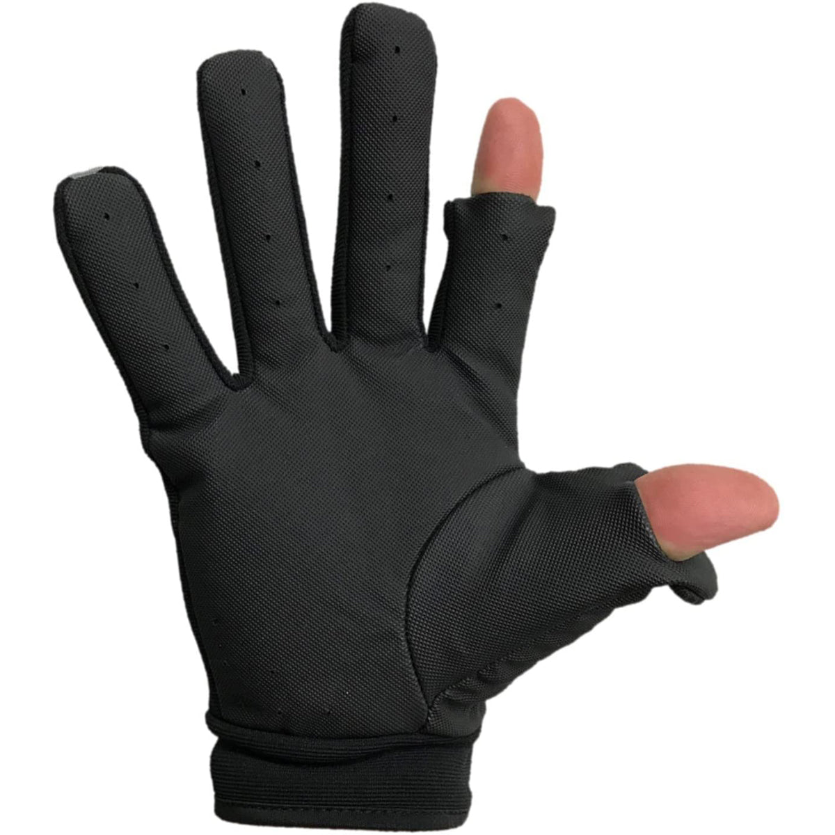 Glacier Glove Elite Angler Slit Finger Gloves - Black - Forza Sports