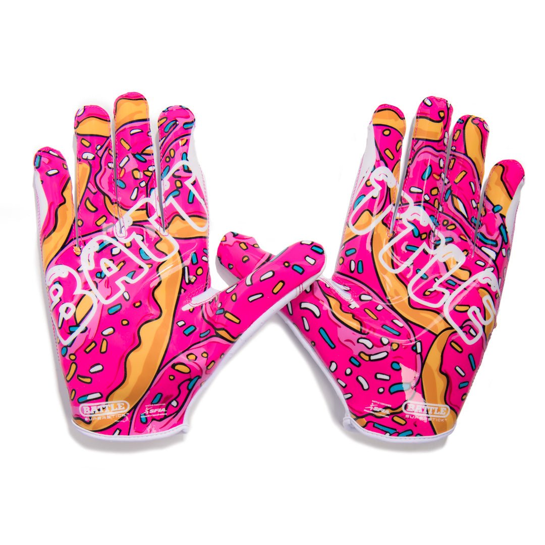 Battle Sports Adult "Donuts"" Doom Speed Receiver Football Gloves - Forza Sports