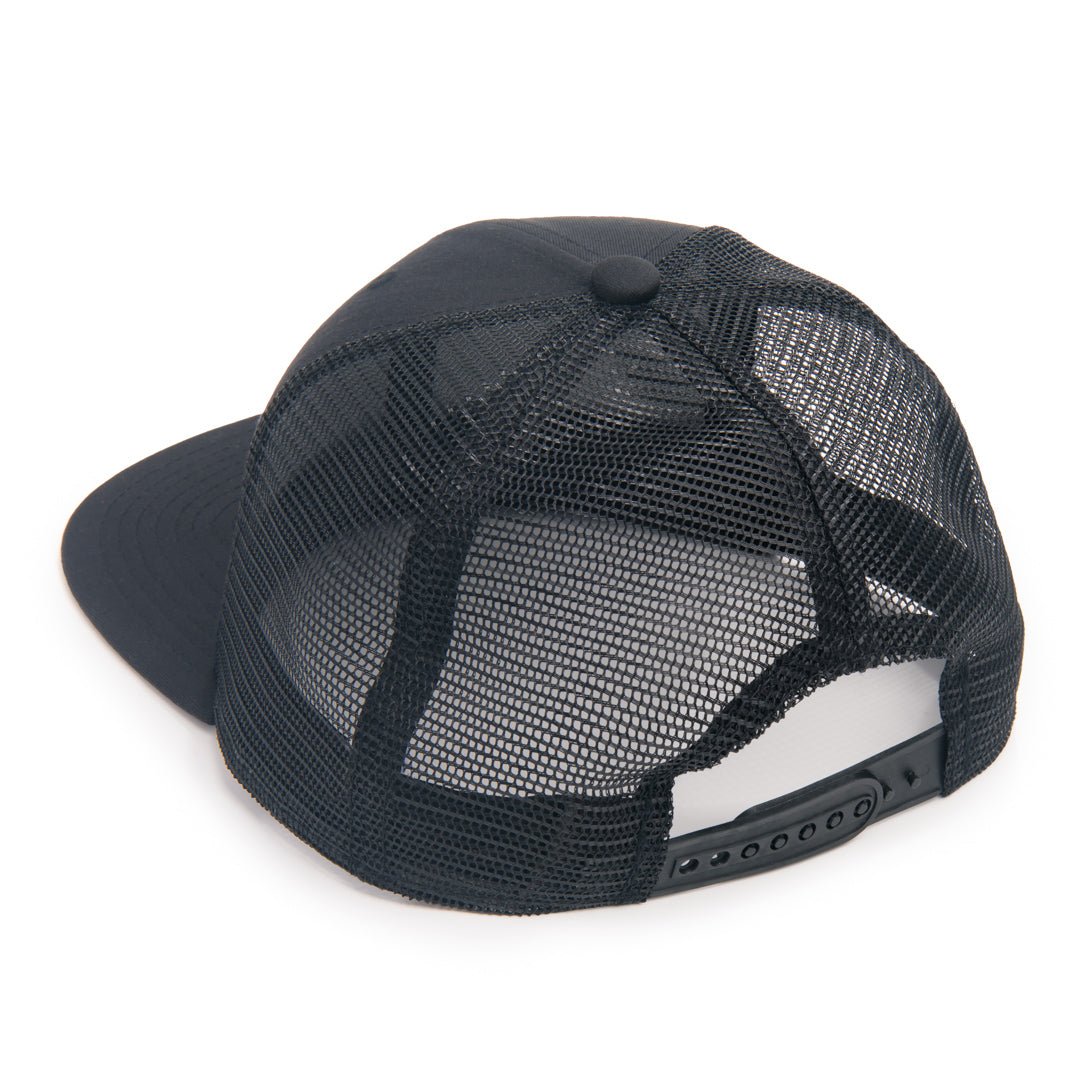Battle Sports Standard Lid Mesh Back, Black with Black Logo - Forza Sports