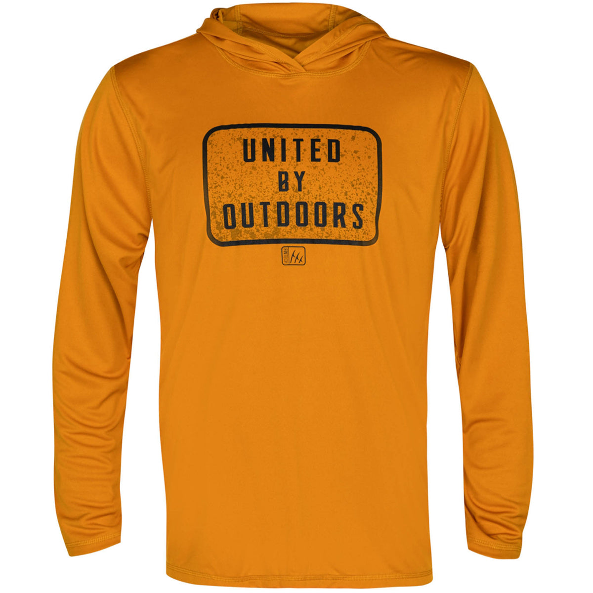 Fintech United By Outdoors UV Pullover Hoodie - Inca Gold Fintech
