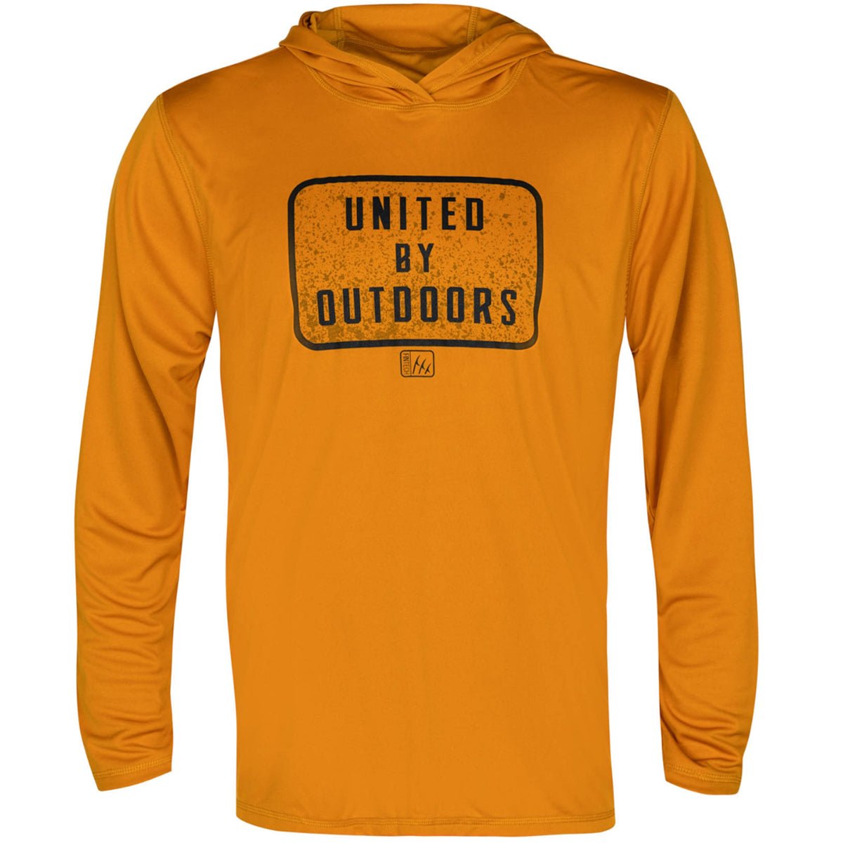 Fintech United By Outdoors UV Pullover Hoodie - Inca Gold - Forza Sports