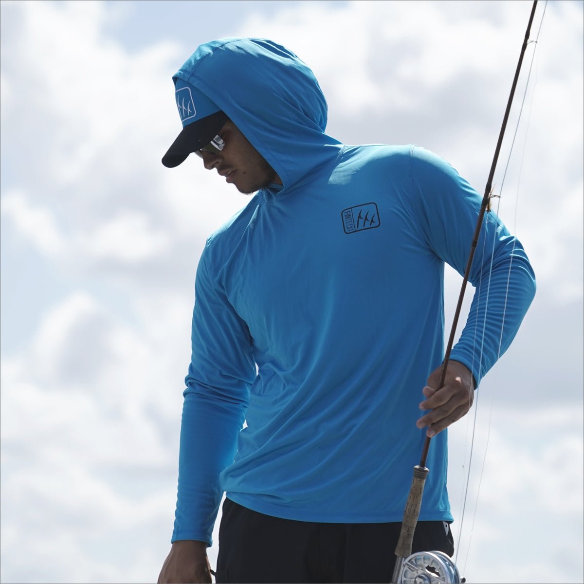 Fintech Fish Anywhere UV Pullover Hoodie - Hawaiian Ocean - Forza Sports