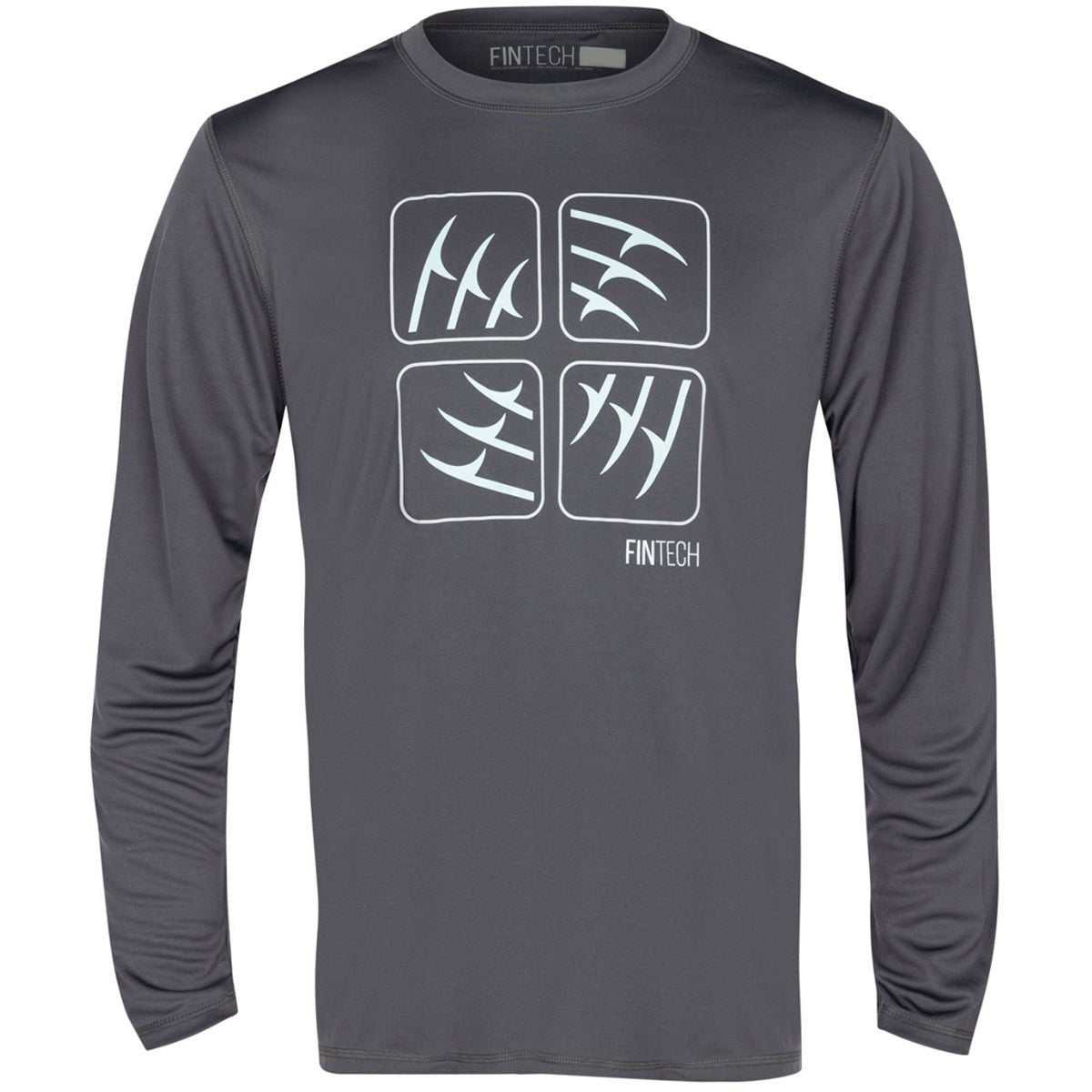 Fintech Spine Sun Defender UV Long Sleeve T-Shirt - Castlerock - Forza Sports