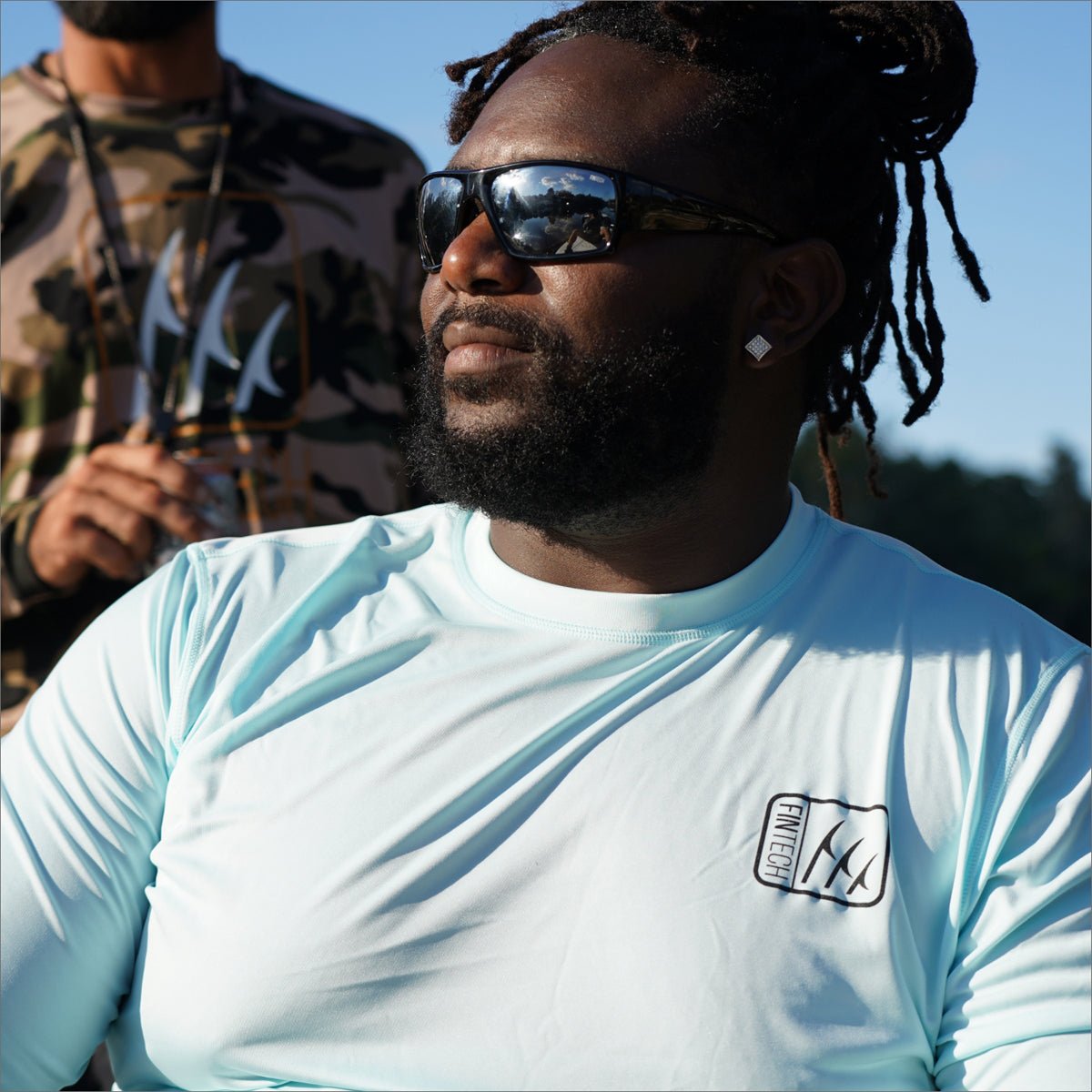 Fintech Fish Anywhere Sun Defender UV Long Sleeve T-Shirt - Soothing Sea - Forza Sports