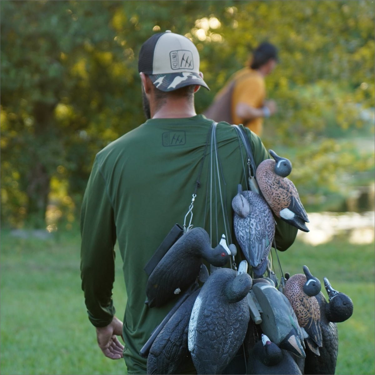 Fintech United By Outdoors Sun Defender UV Long Sleeve T-Shirt - Rifle Green - Forza Sports