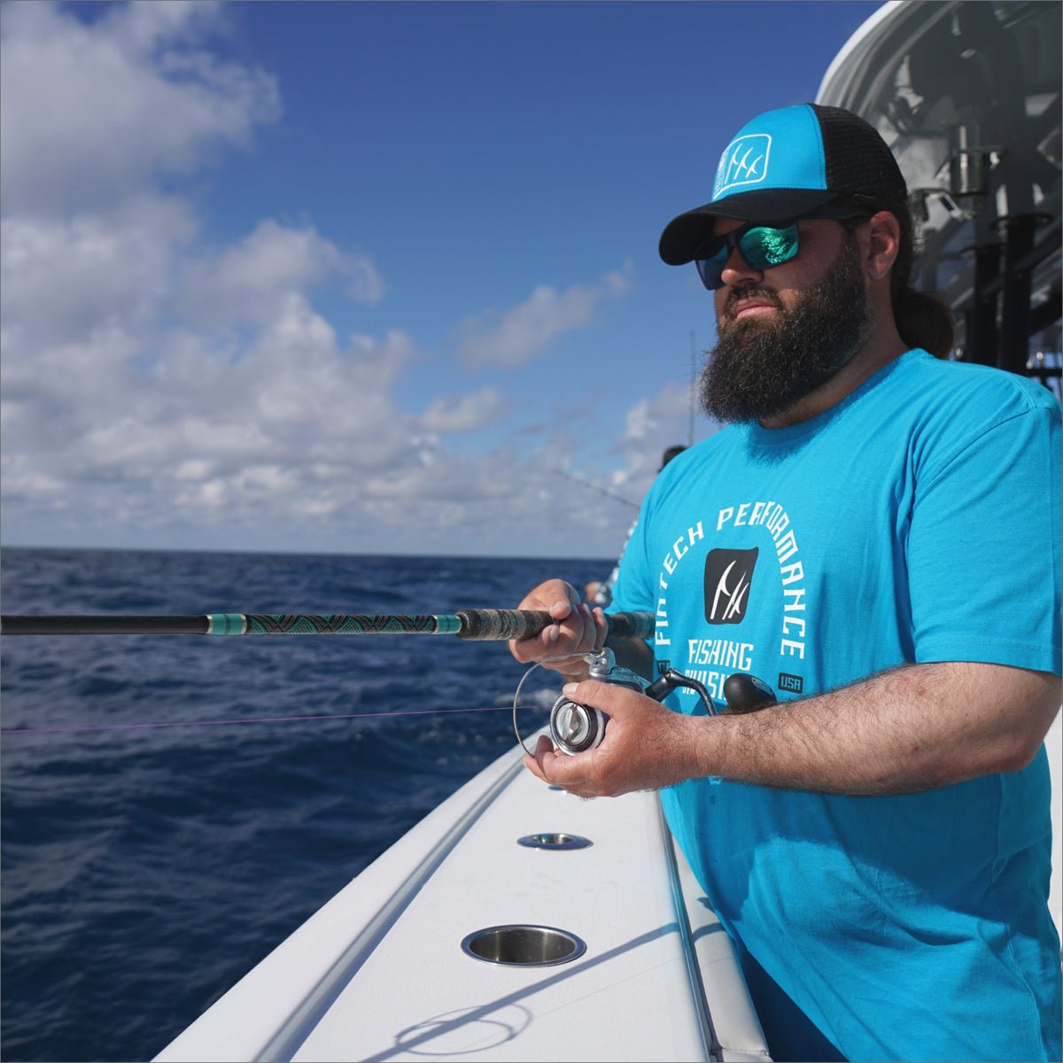 Fintech FPF Division Graphic T-Shirt - Hawaiian Ocean - Forza Sports