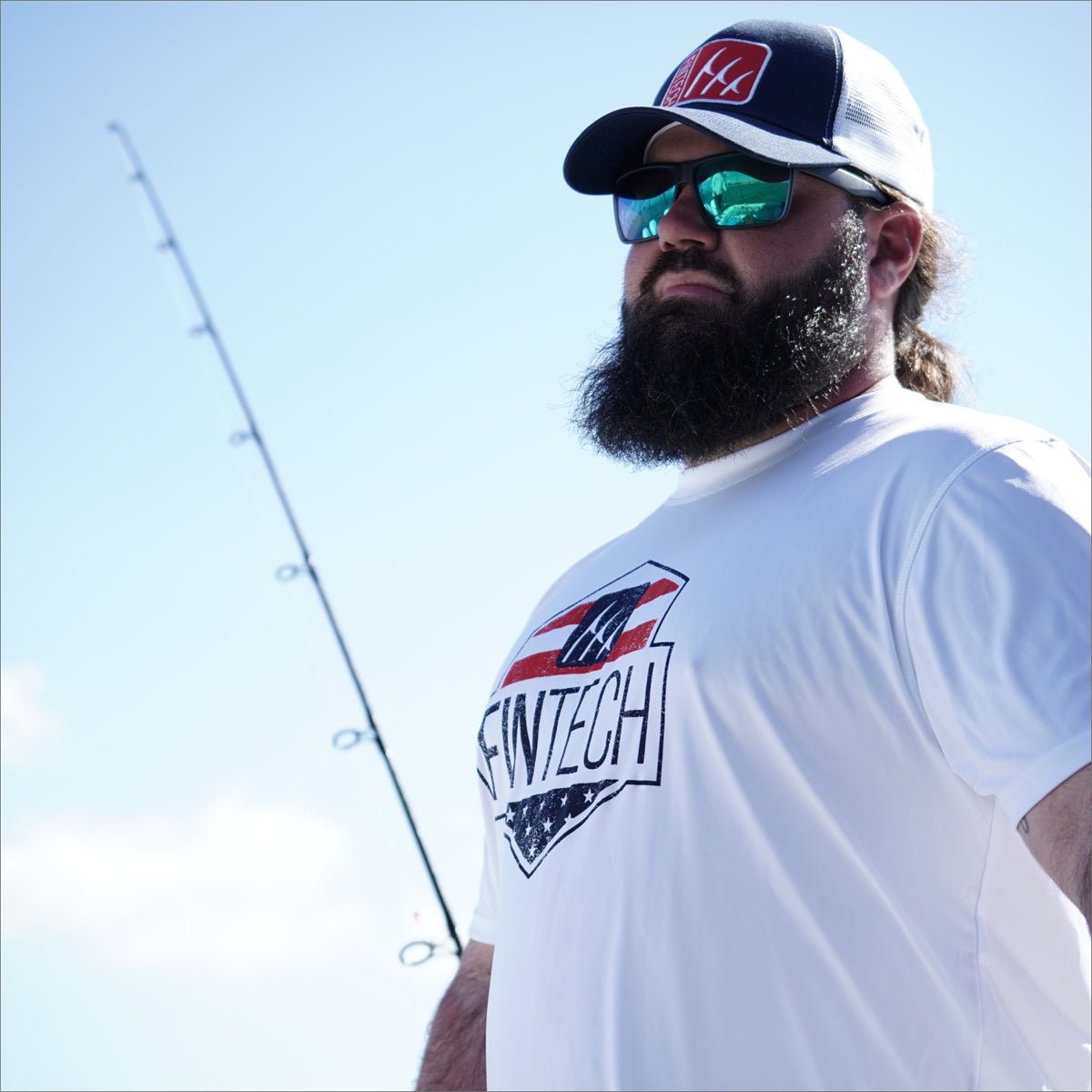 Fintech USA Shield Sun Defender UV T-Shirt - Brilliant White - Forza Sports