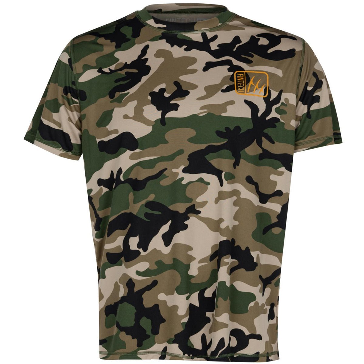Fintech WDLND AOP Sun Defender UV T-Shirt - Dune - Forza Sports