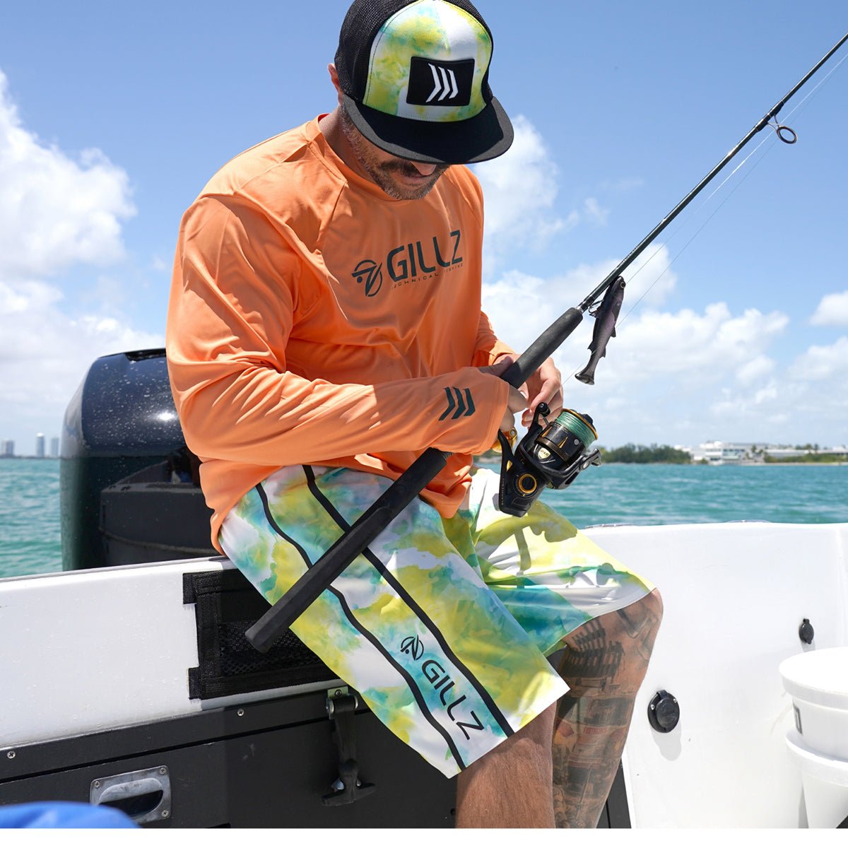 Gillz Pro Series Board Shorts - Blazing Yellow - Forza Sports