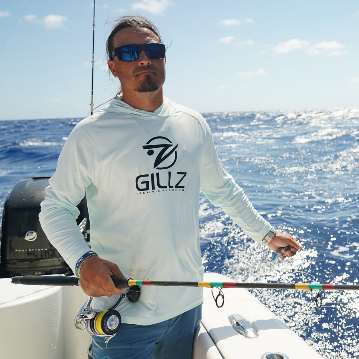 Gillz Contender Series UV Pullover Hoodie - Skylight - Forza Sports