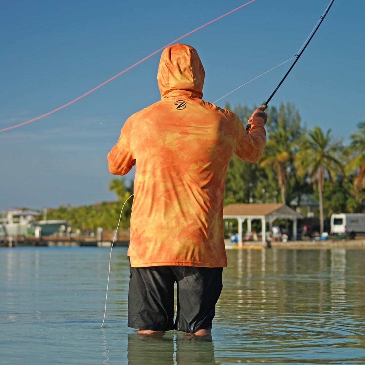 Gillz Contender Series Burnt UV Pullover Hoodie - Sun Orange - Forza Sports