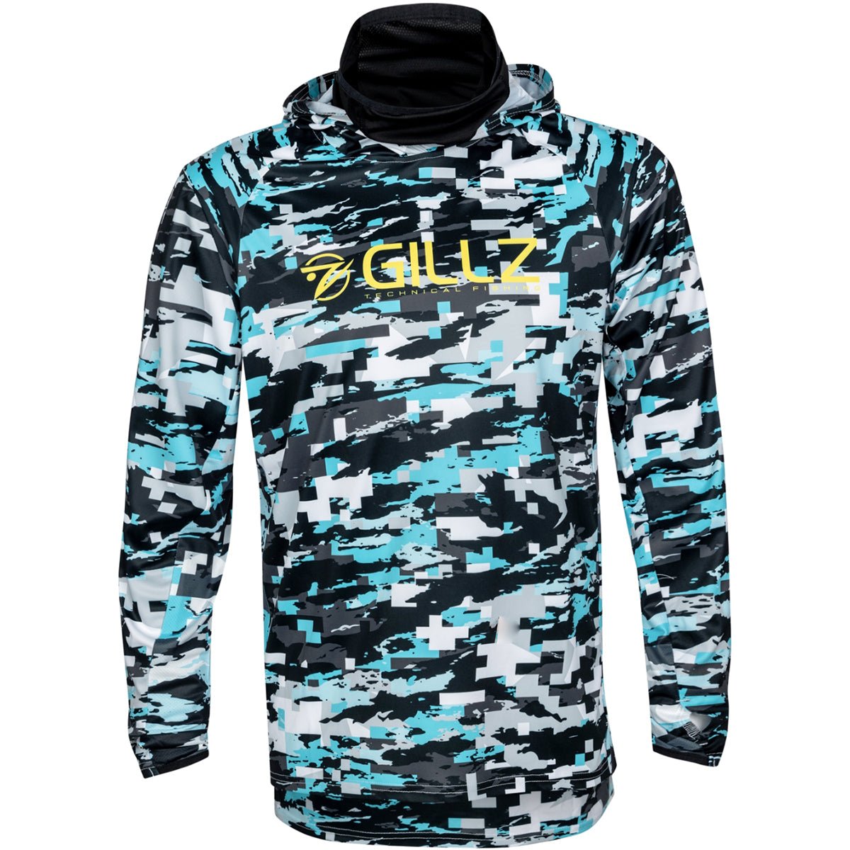 Gillz Pro Series Tek UV Pullover Hoodie - Aruba Blue - Forza Sports