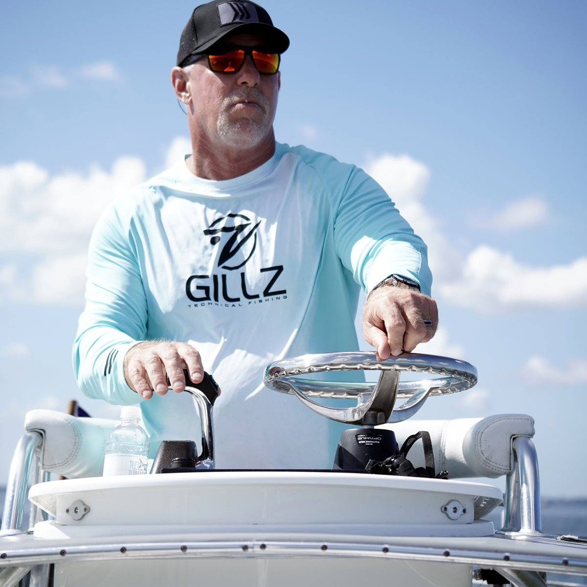 Gillz Contender Series GWS UV Long Sleeve T-Shirt - Aruba Blue - Forza Sports