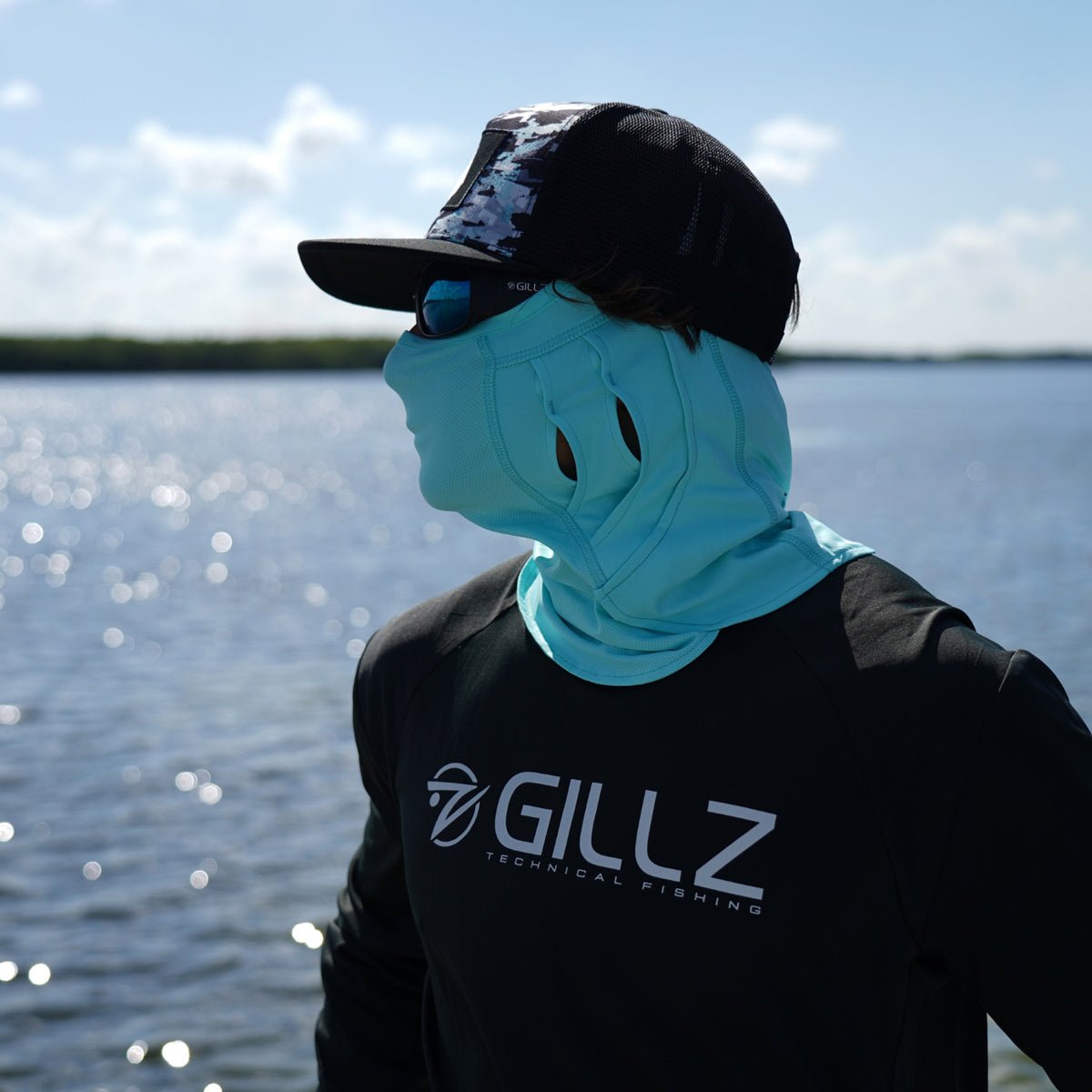 Gillz Elite Fishing Mask - Aruba Blue - Forza Sports