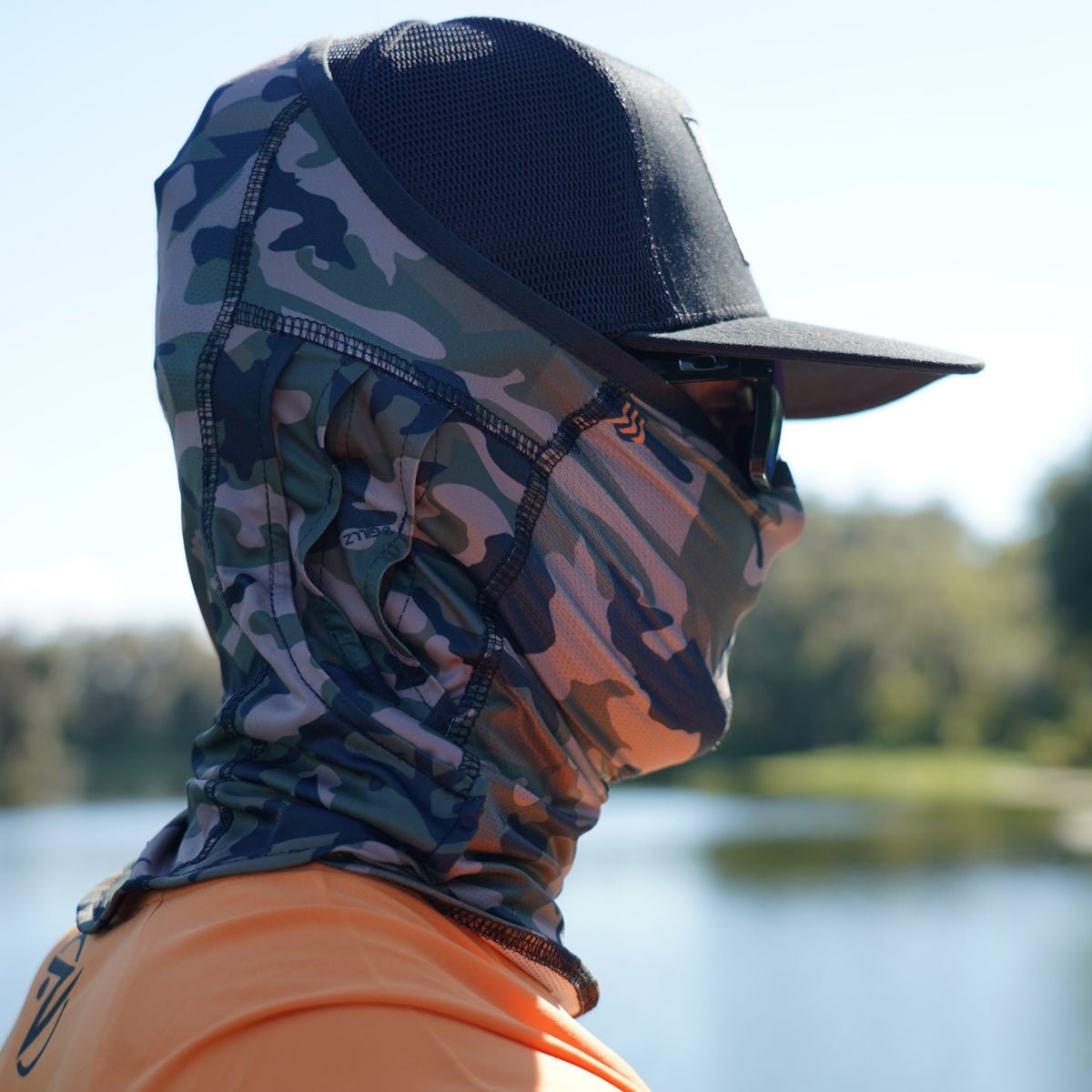 Gillz Splinter Elite Fishing Mask - Rifle Green - Forza Sports