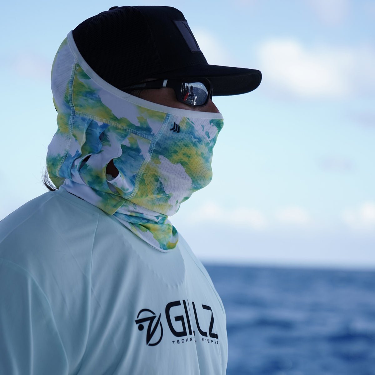Gillz Mahi DPM Elite Fishing Mask - Blazing Yellow - Forza Sports