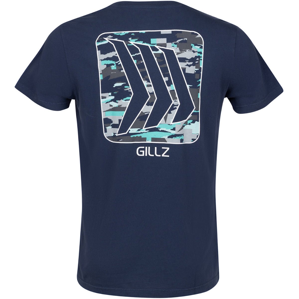 Gillz Contender Series Splinter Horizontal Logo Wordmark T-Shirt - Dress Blues - Forza Sports