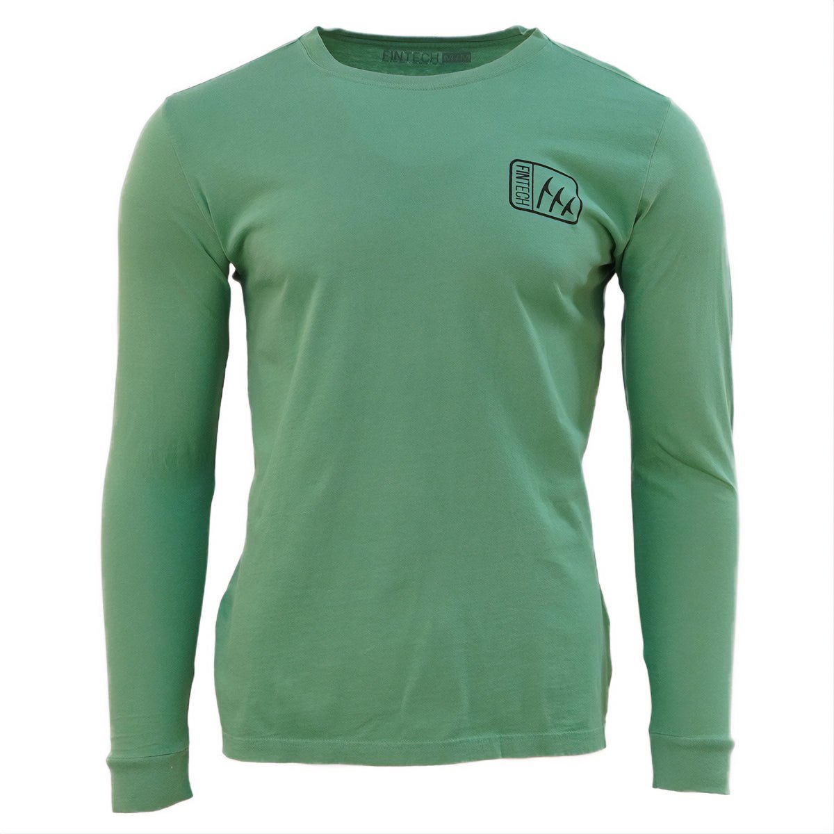 Fintech Wanted Bass Long Sleeve Graphic T-Shirt - Frosty Spruce - Forza Sports