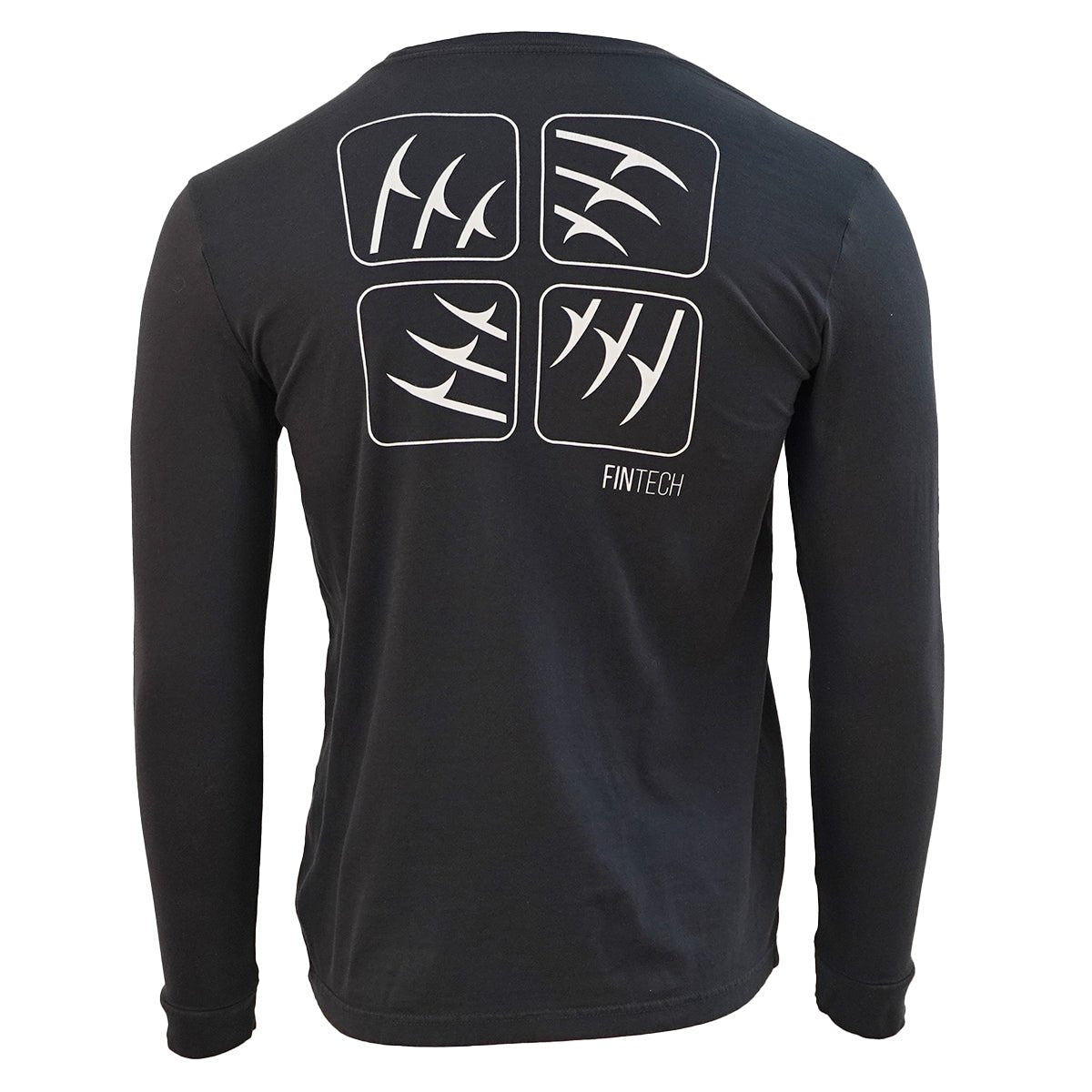 Fintech Spine Long Sleeve Graphic T-Shirt - Anthracite - Forza Sports