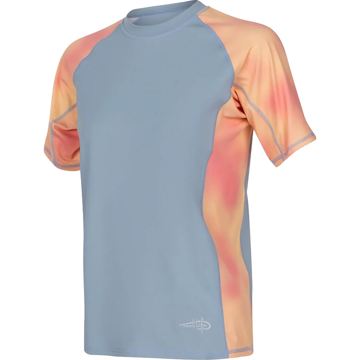 Reel Life Women's Alaria Cloud Dye UV T-Shirt - Dusty Blue - Forza Sports