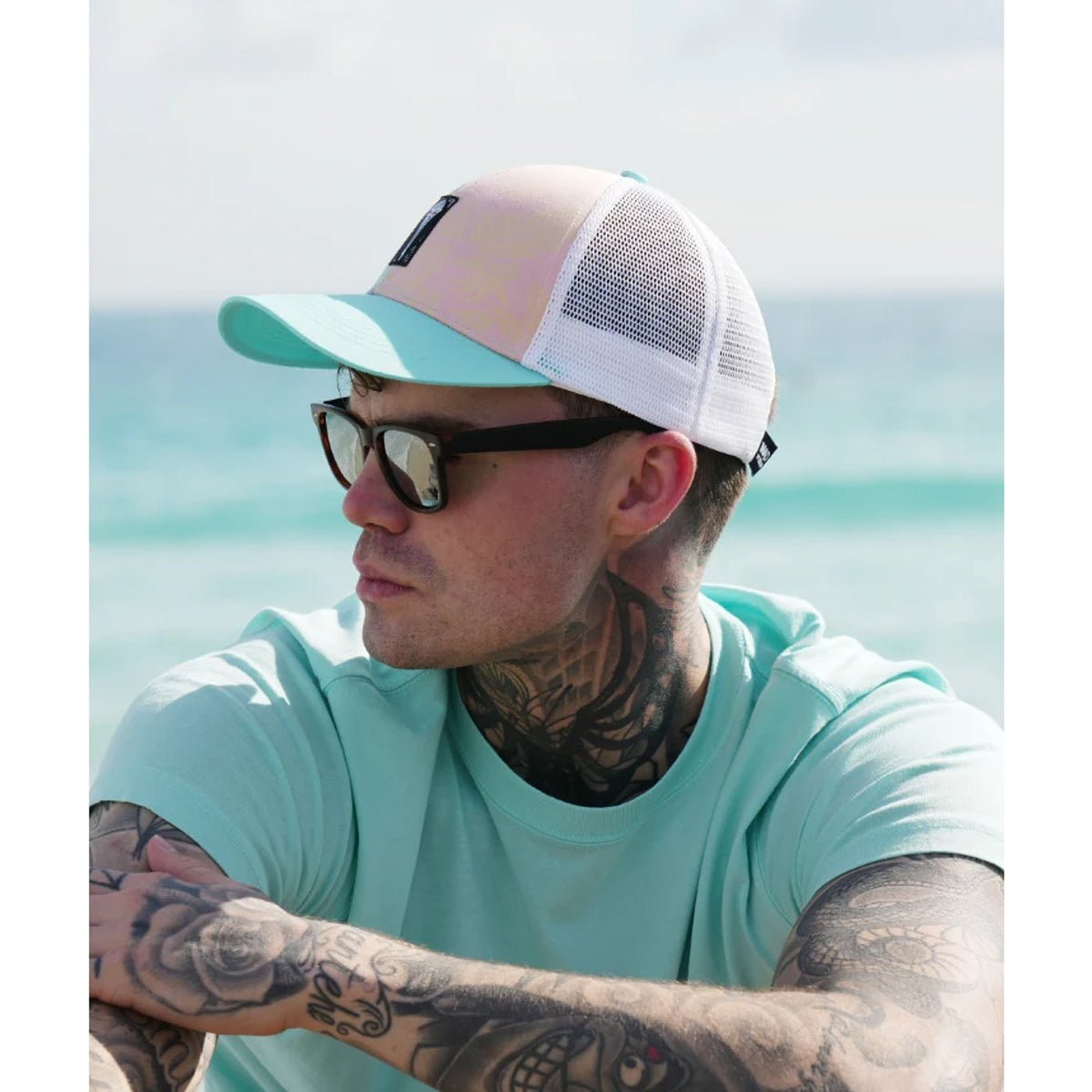 Mad Pelican Crazy Squares Knucklehead Snapback Hat - Multi - Forza Sports