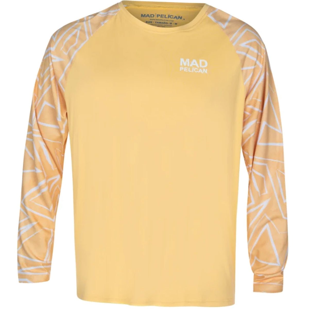 Mad Pelican Swirl On Edges Sun Kicker Raglan UV Long Sleeve T-Shirt - Sunburst - Forza Sports