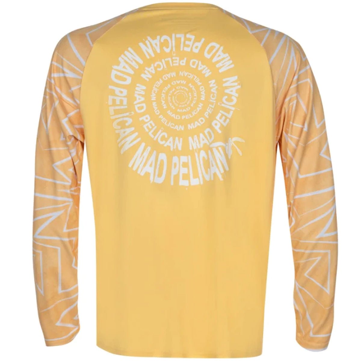 Mad Pelican Swirl On Edges Sun Kicker Raglan UV Long Sleeve T-Shirt - Sunburst - Forza Sports