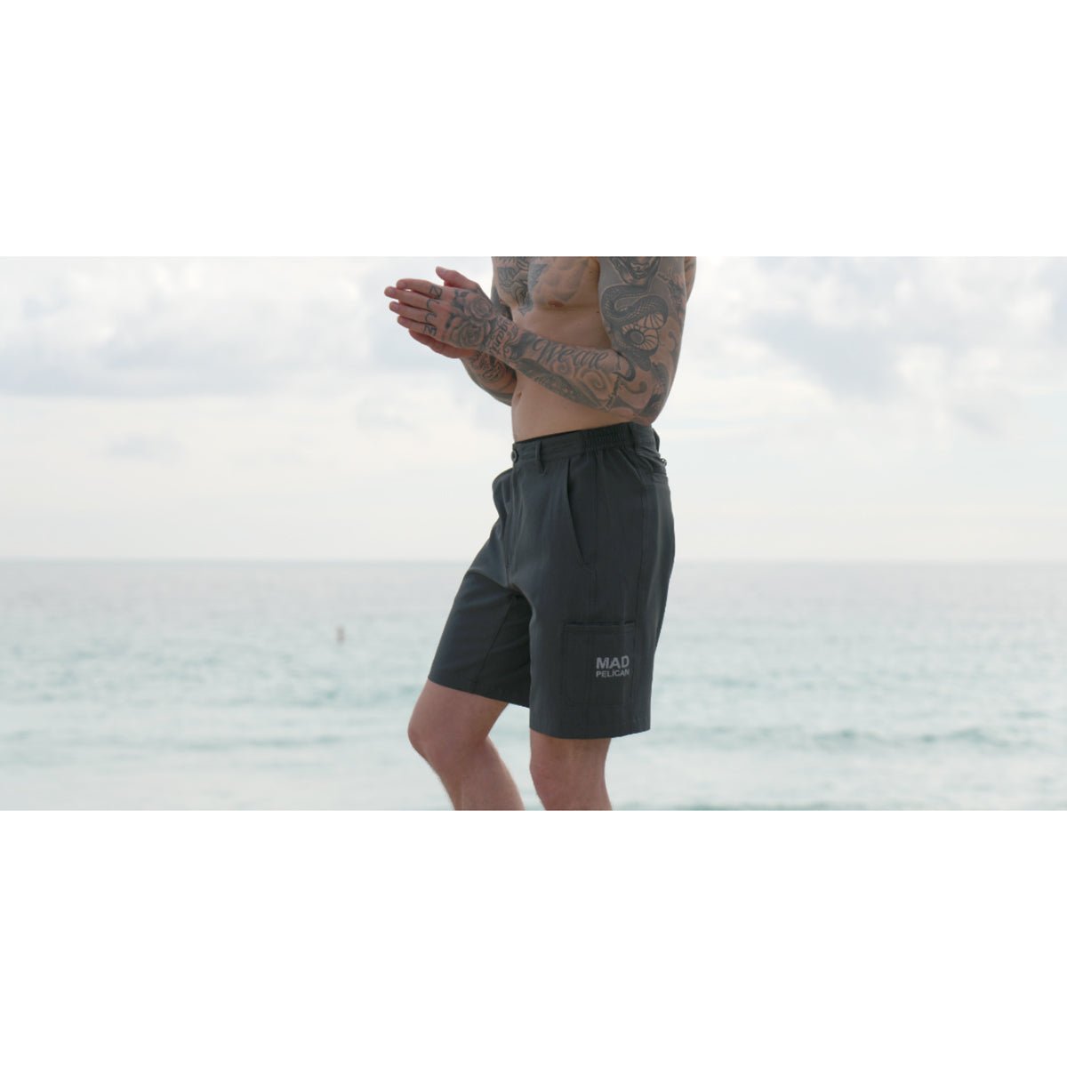Mad Pelican Welcome Aboard Donnie's Walking Shorts - Black - Forza Sports