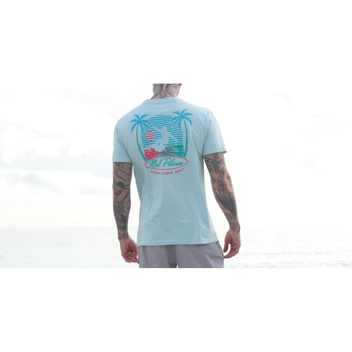 Mad Pelican Ocean Vibes Surfer Perfection Graphic T-Shirt - Crystal Blue - Forza Sports