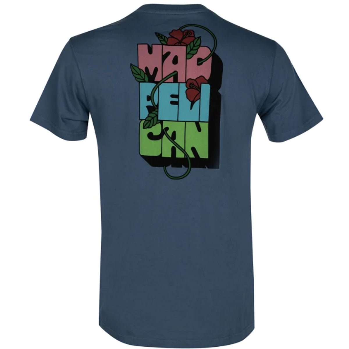 Mad Pelican Roses and Black Logo Perfection Graphic T-Shirt - Bering Sea - Forza Sports