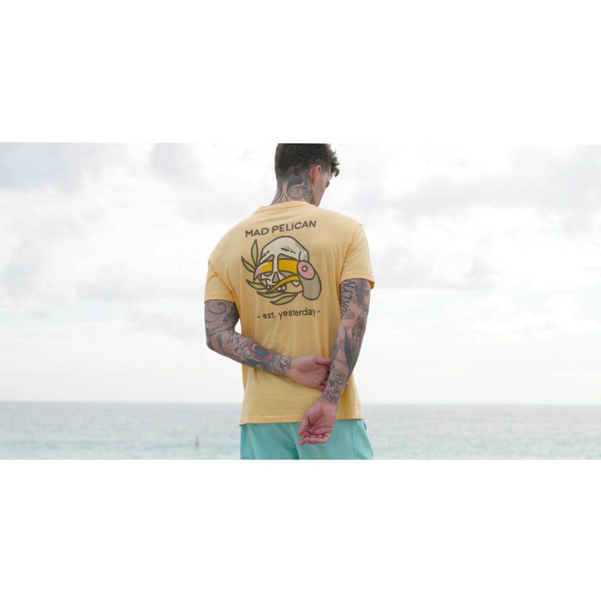Mad Pelican Tropic Skull Perfection Graphic T-Shirt - Sunburst - Forza Sports