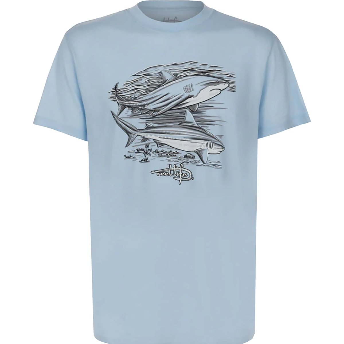 Reel Life Neptune Ocean Washed Bullsharks T-Shirt - Omphalodes - Forza Sports