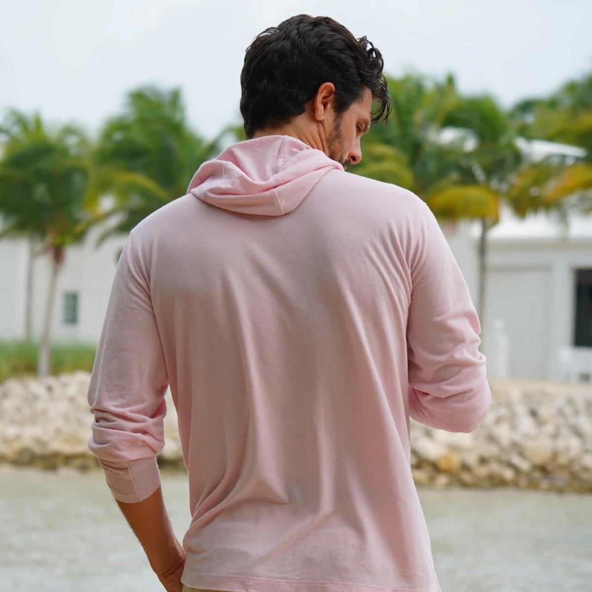 Reel Life Circle Palm Ocean Washed Captiva Pullover Hoodie - Forza Sports
