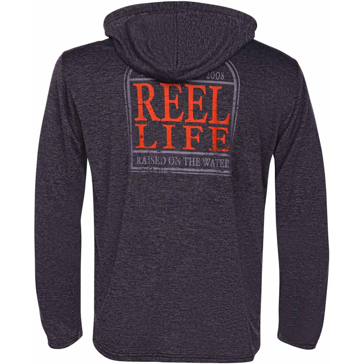 Reel Life Destin Heathered Pullover Hoodie - Anthracite - Forza Sports