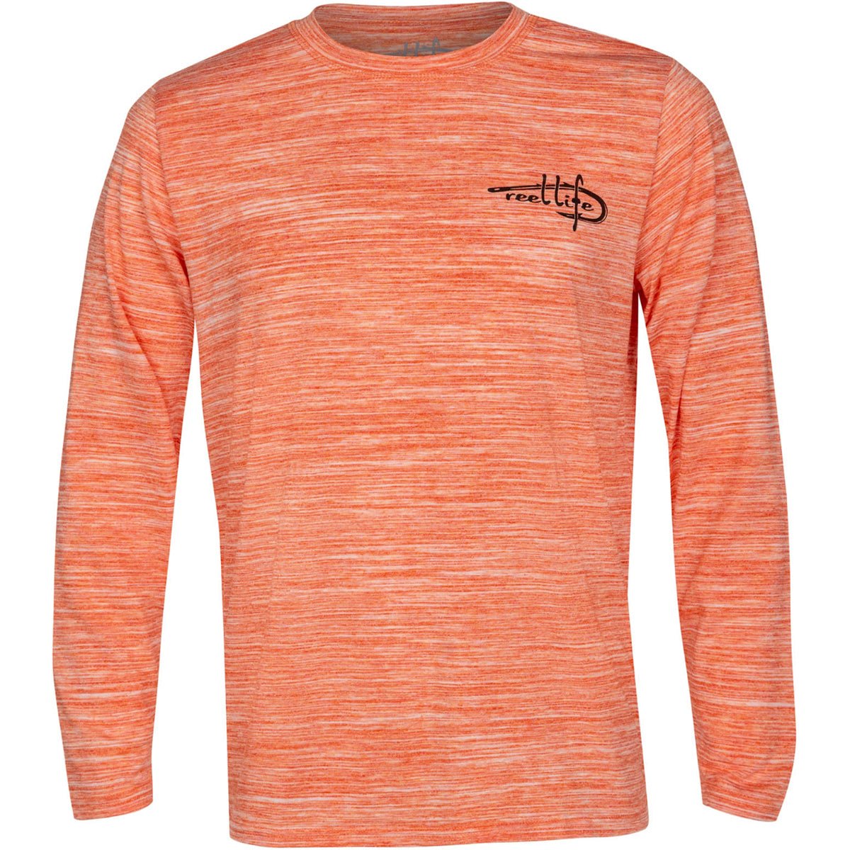 Reel Life Coastal Performance Beach Bound Bronco Long Sleeve Shirt - Spicy Orange - Forza Sports