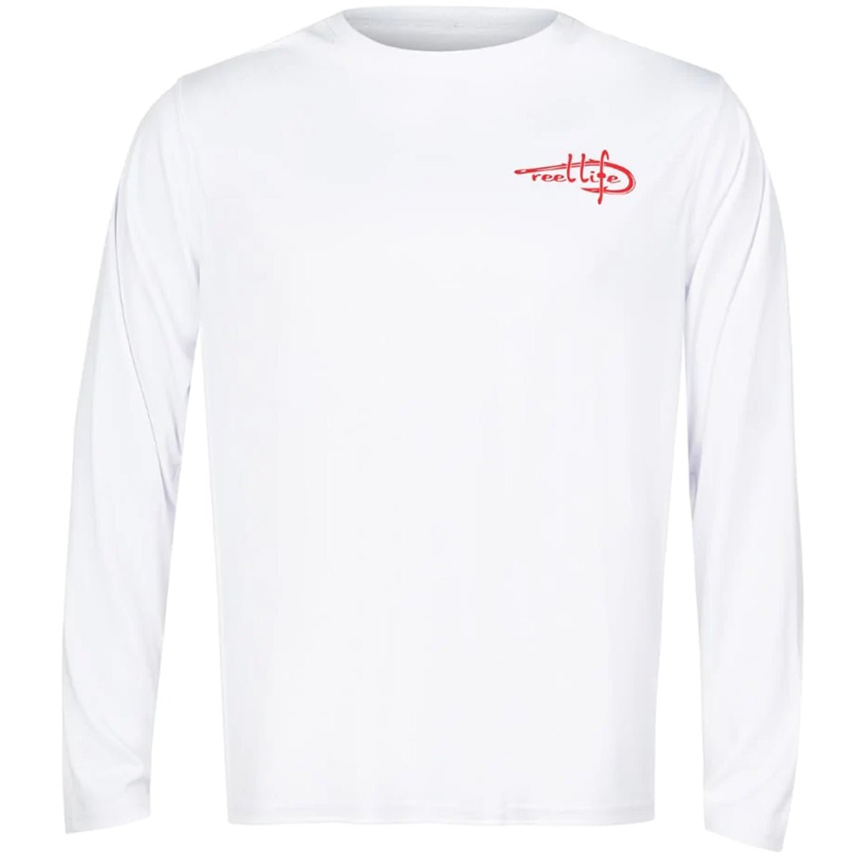 Reel Life Merica UV Long Sleeve Performance T-Shirt - White - Forza Sports