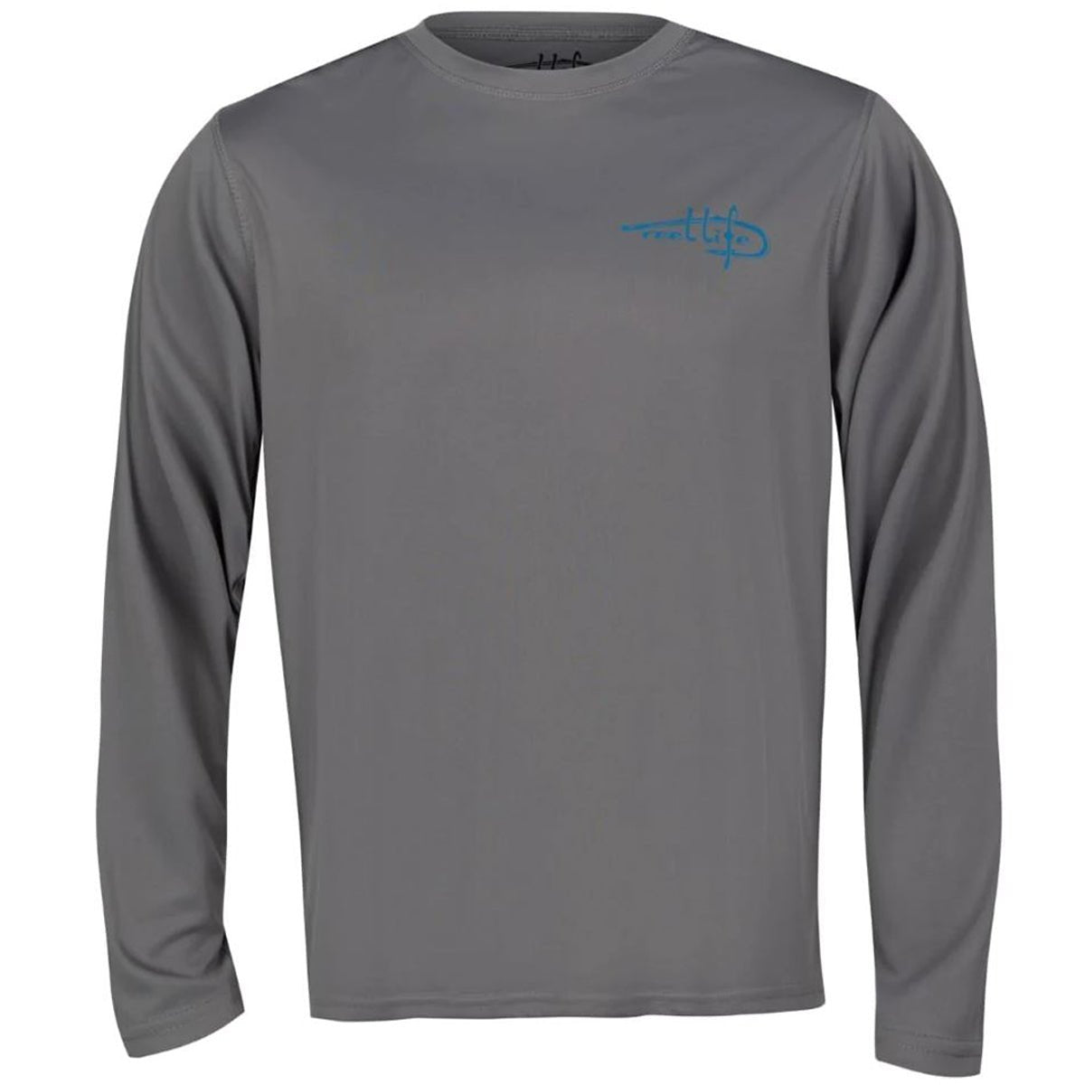 Reel Life Troll Skull UV Long Sleeve Performance T-Shirt - Silver Filigree - Forza Sports