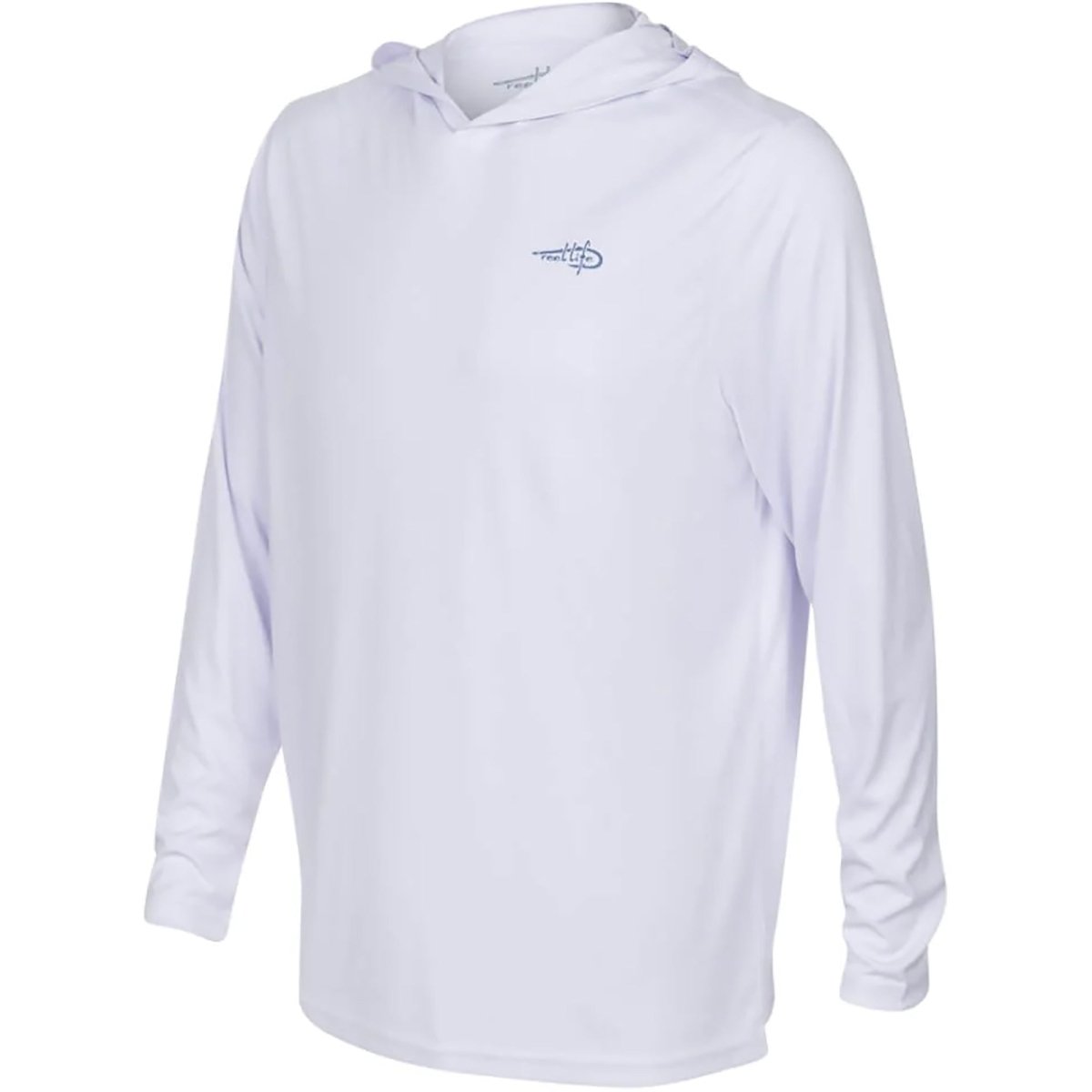Reel Life Jax Beach USA Mahi UV Pullover Hoodie - Brilliant White - Forza Sports