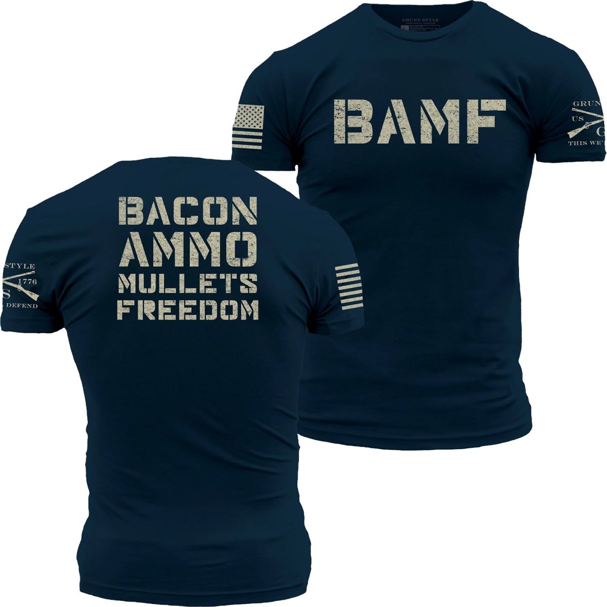 Grunt Style BAMF T-Shirt - Midnight Navy - Forza Sports