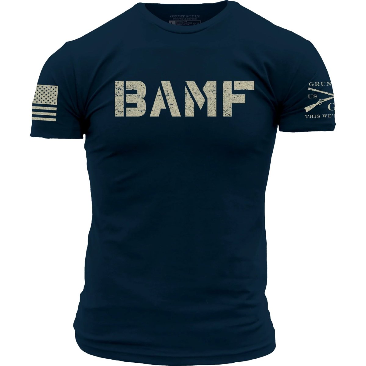 Grunt Style BAMF T-Shirt - Midnight Navy - Forza Sports