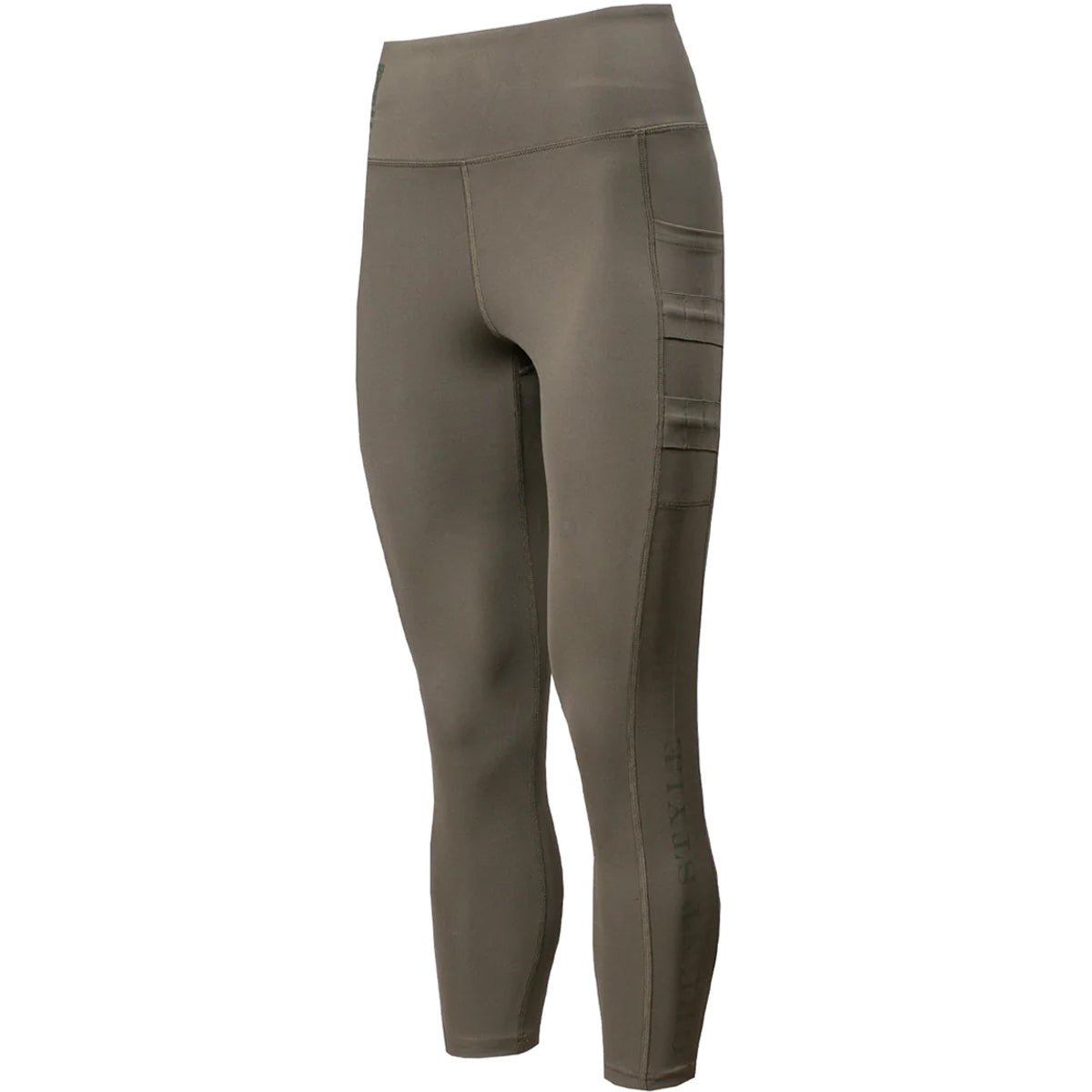 Grunt Style Women's 7/8 Cropped Fitness Leggings - Military Green - Forza Sports