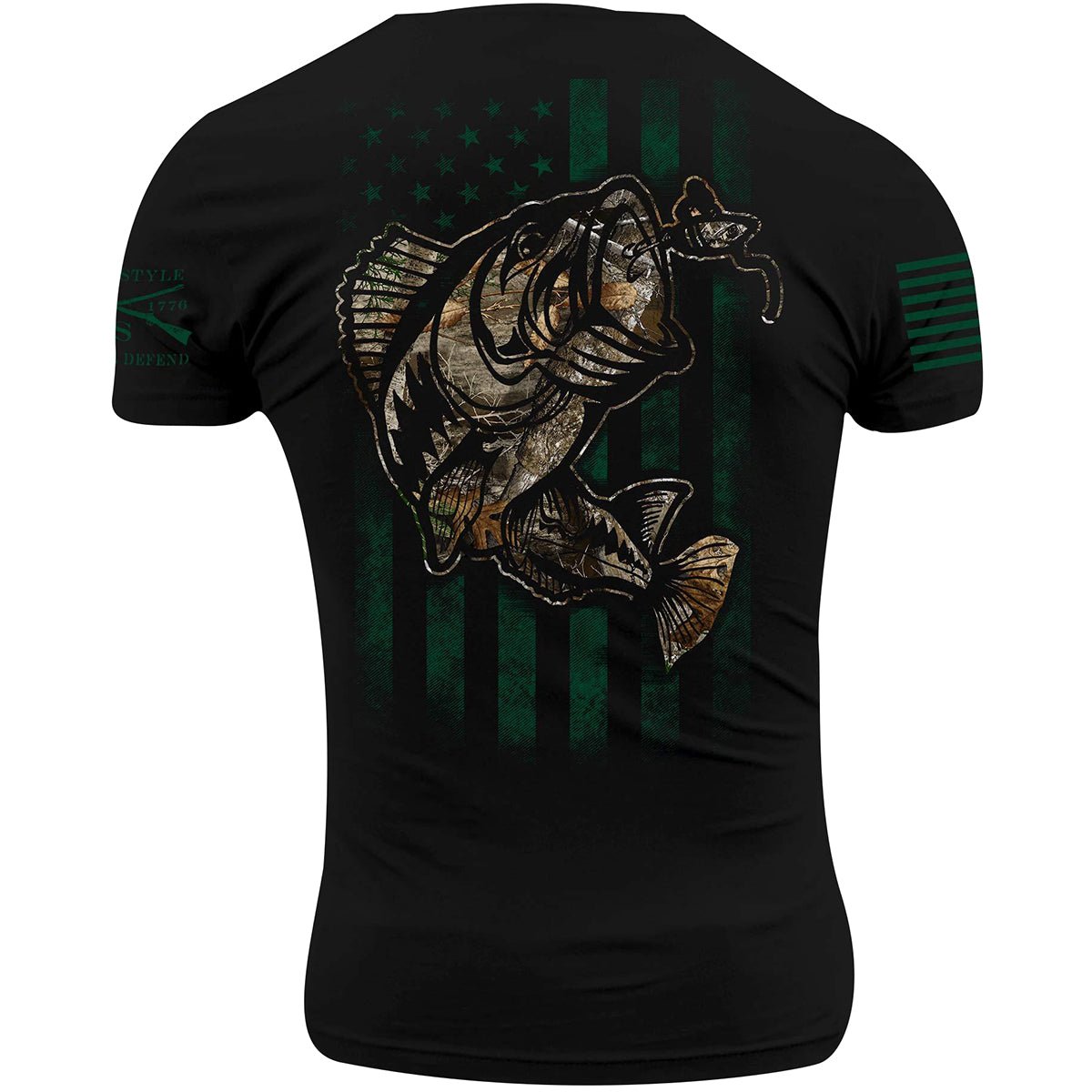 Grunt Style Realtree Edge - Fish Flag T-Shirt - Black - Forza Sports