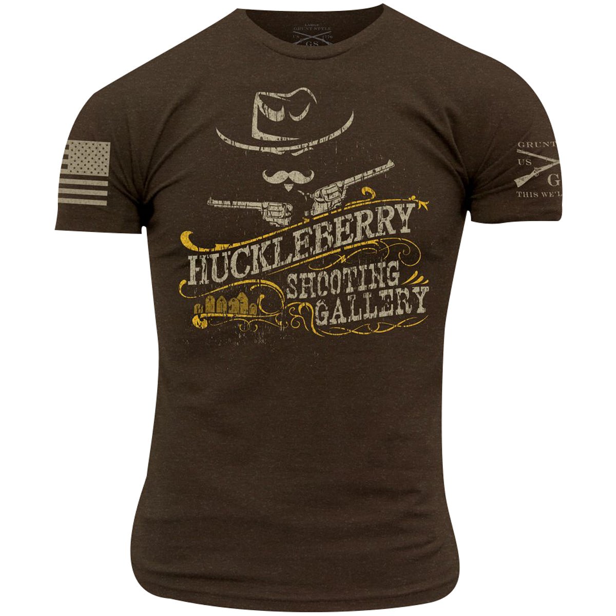 Grunt Style Huckleberry Shooting T-Shirt - Dark Chocolate - Forza Sports