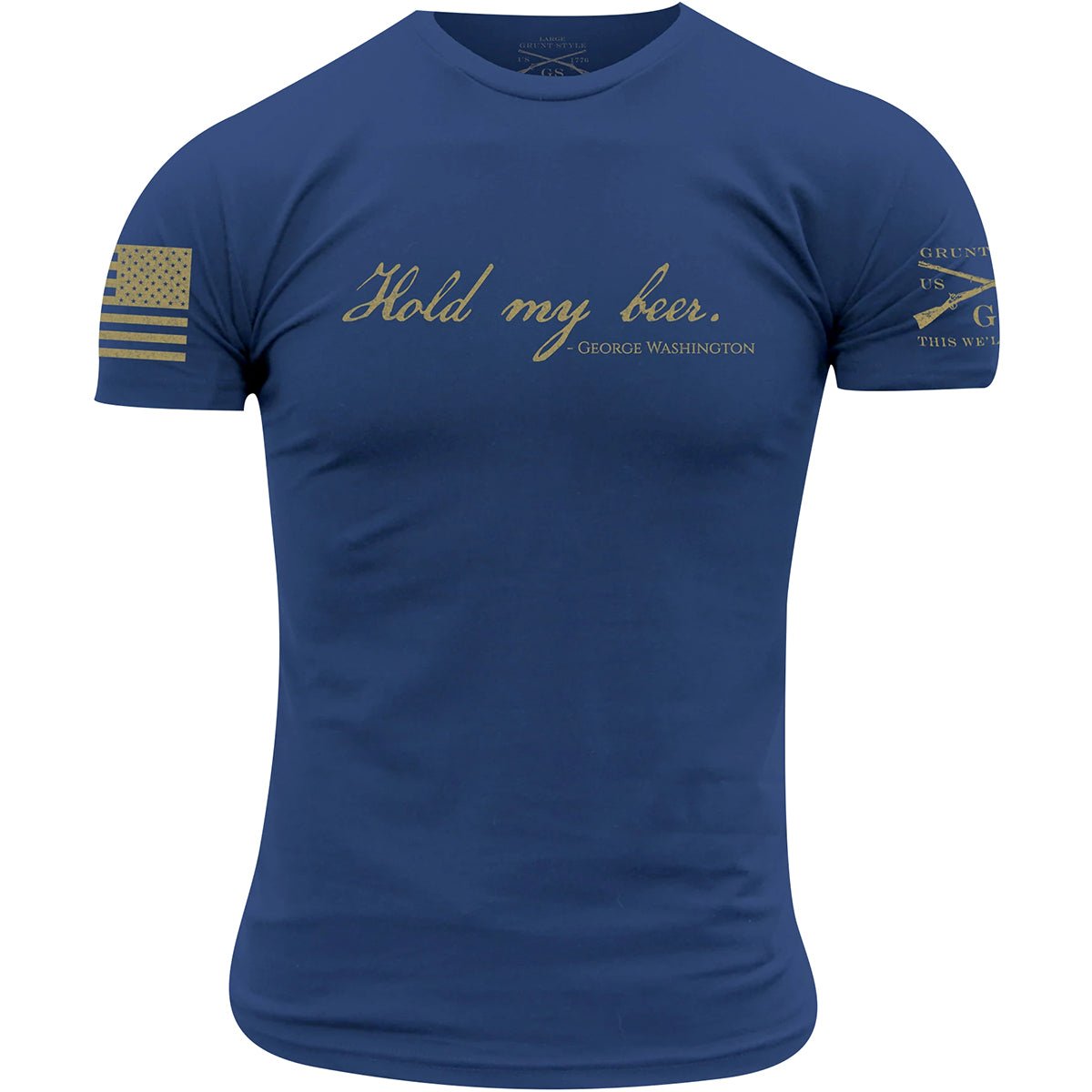 Grunt Style Hold My Beer T-Shirt - Cool Blue - Forza Sports