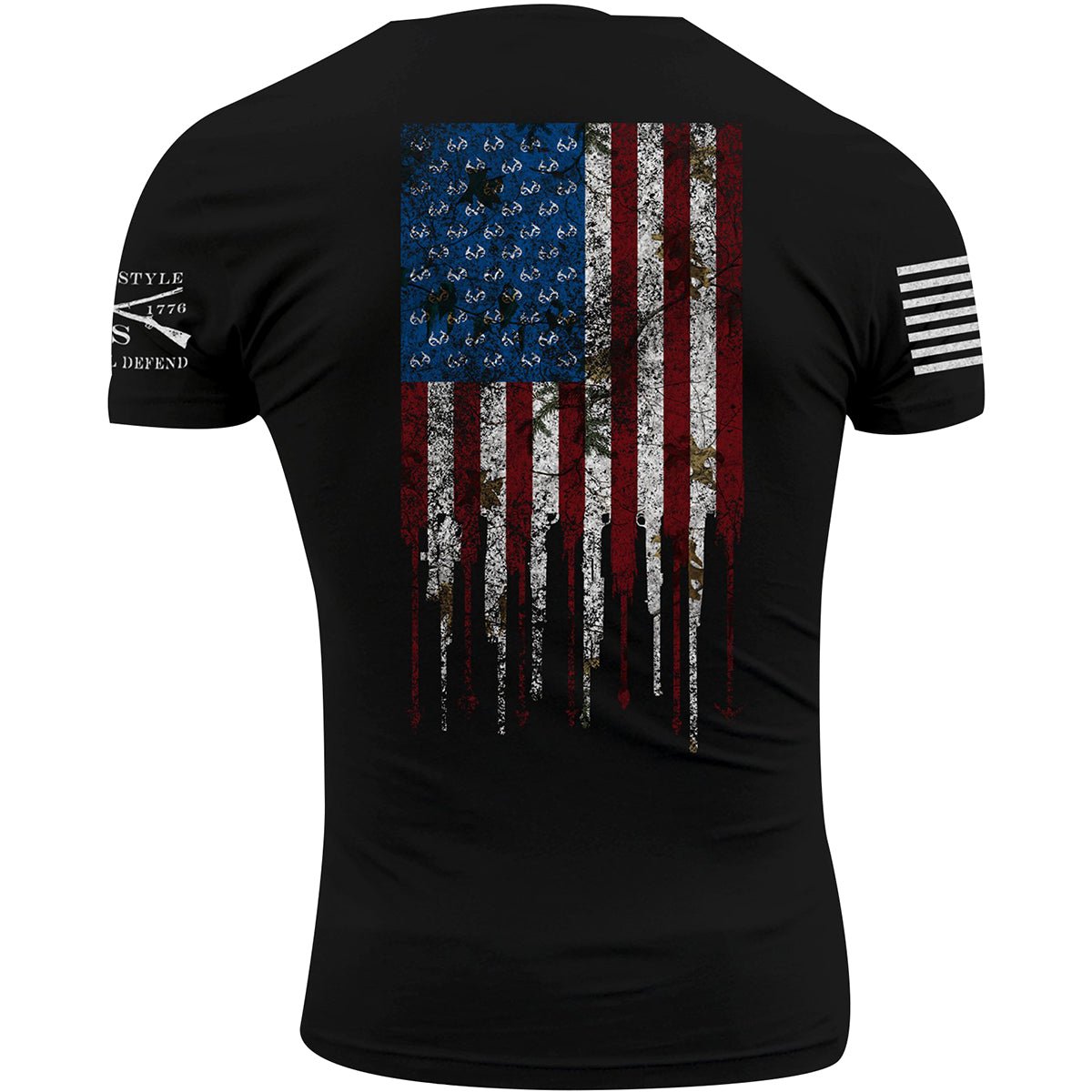 Grunt Style Realtree AP Snow - Hunting Flag T-Shirt - Black - Forza Sports