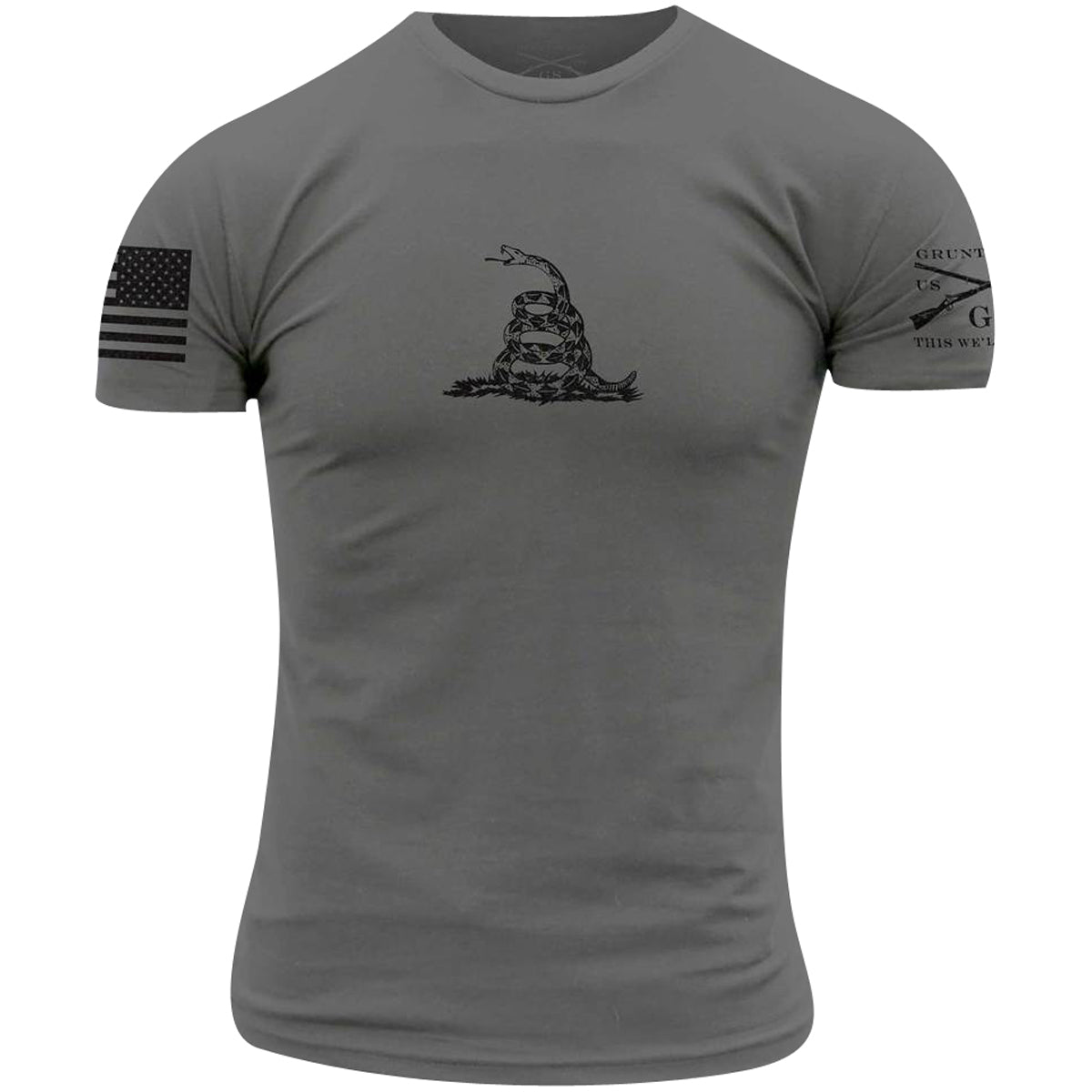 Grunt Style Gadsden Basic T-Shirt - Heavy Metal - Forza Sports
